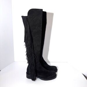 Stuart Weitzman Fringe 5050 Suede Boots